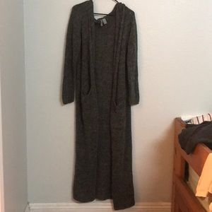 Wool duster cardigan
